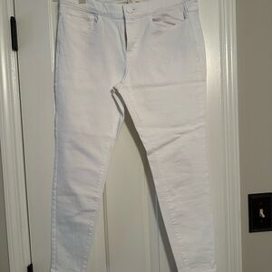 J. Jill White Skinny Jeans with Sleek Fit